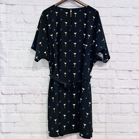 Modcloth Just A Little Something Dress Plus Size 2X Belted Shift Retro New - Picture 3 of 11